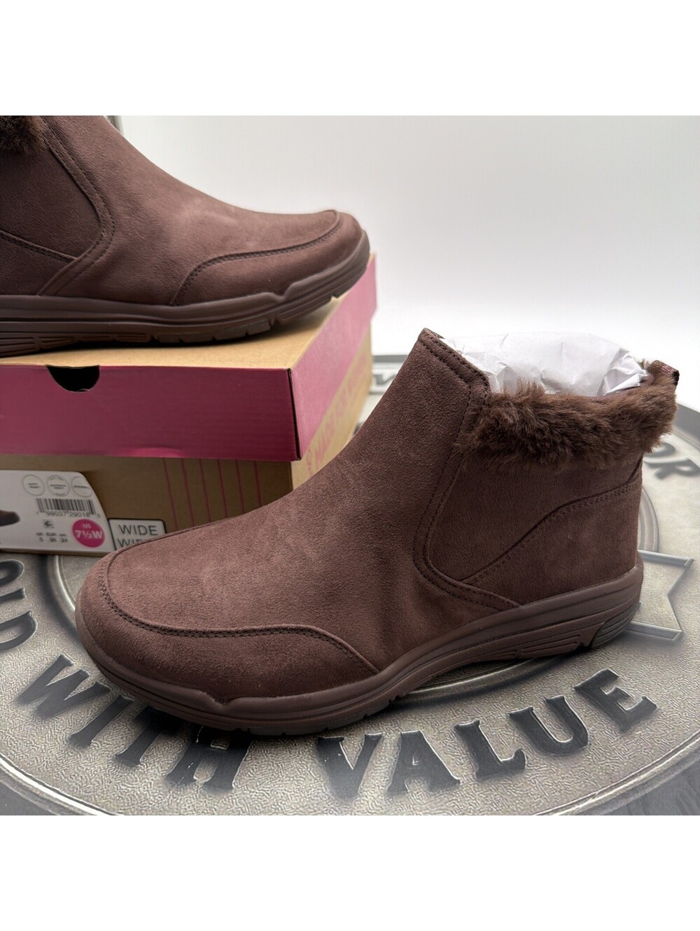 Ryka Women's Amaze Zip Short Boots Chicory Brown 7.5 W NWT - Picture 3 of 9